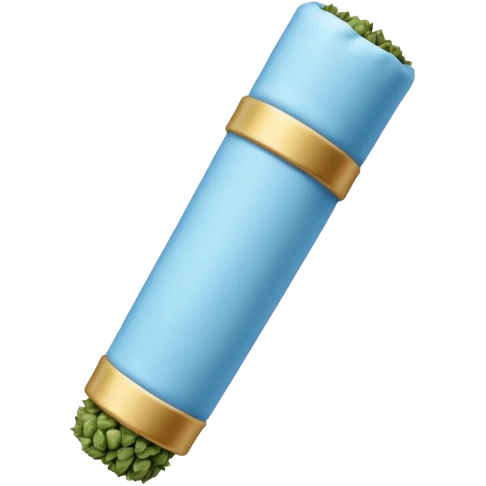 baby blue weed joint emoji