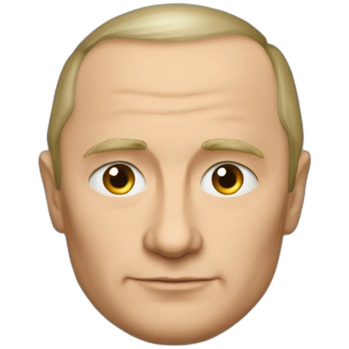 putin with "x" in place where the eyes should be emoji