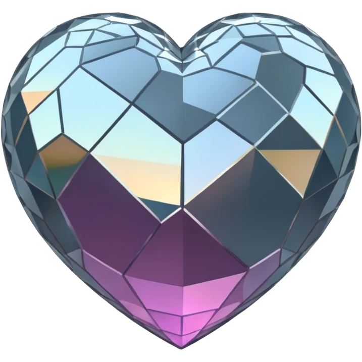 disco ball in shape of a heart emoji