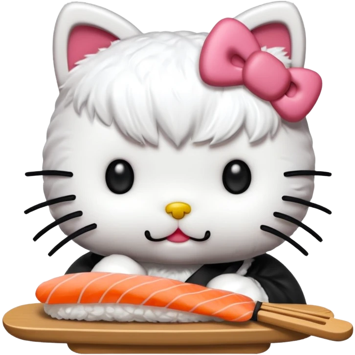 hello kitty che mangia sushi emoji