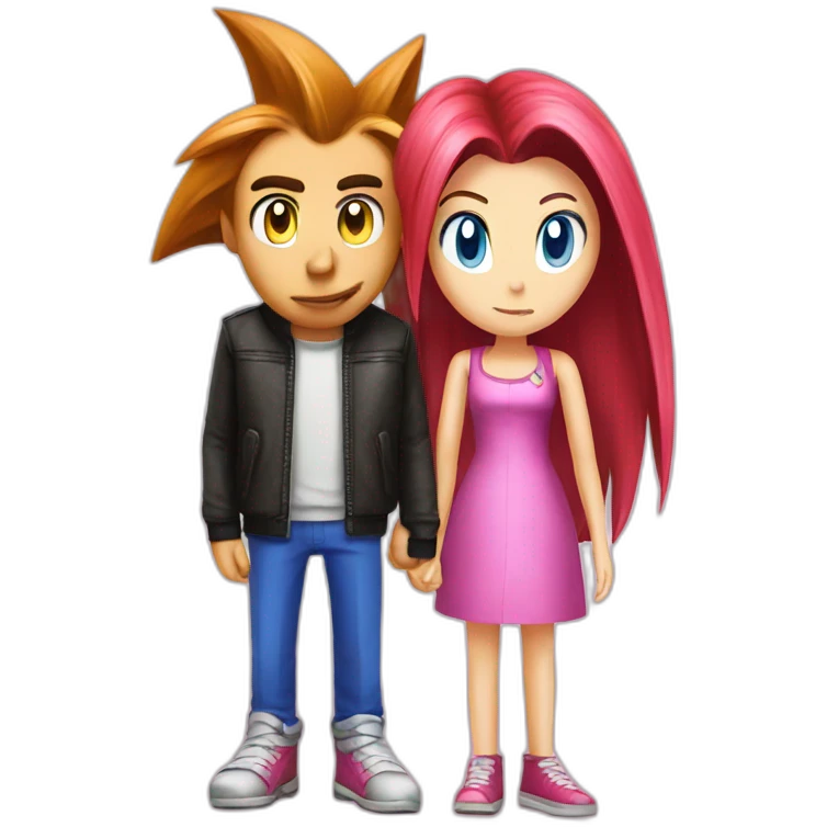 sonic and amy emoji