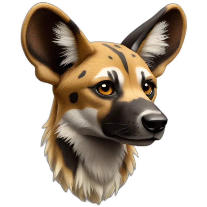 african wild dog emoji