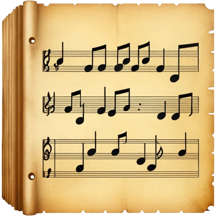 antique music sheet emoji