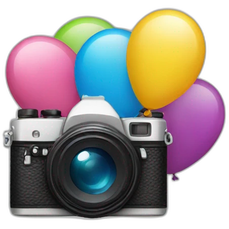 balloons camera emoji