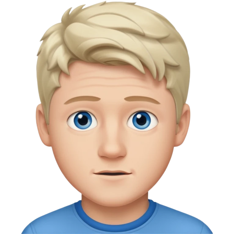 Niall Horan with blue eyes emoji