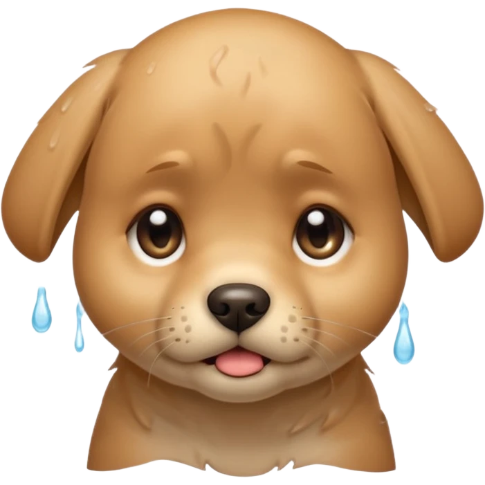 lab puppy crying emoji