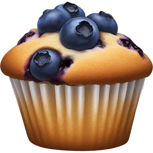 Blueberry muffin emoji