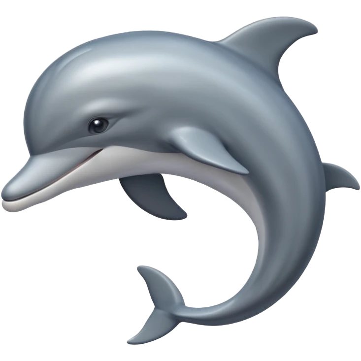 High resolution dolphin emoji