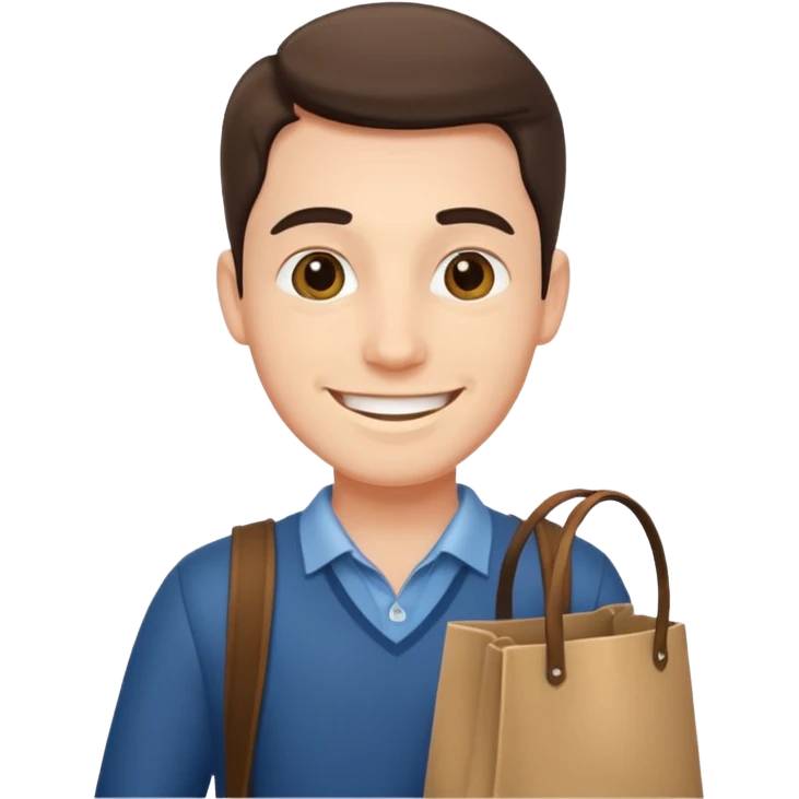 man with bag emoji