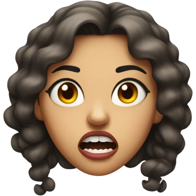 Girl snarling  emoji