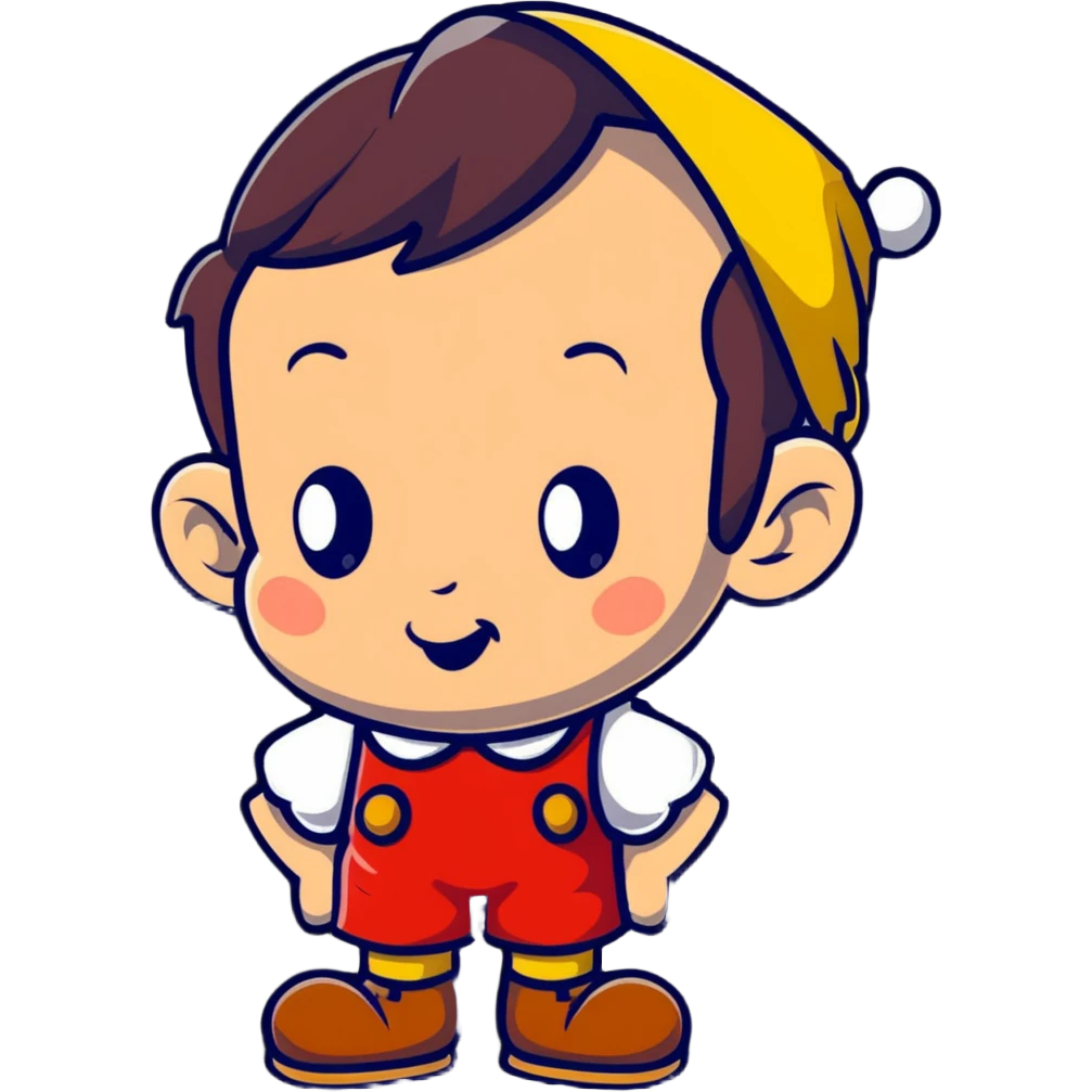 Pinocchio Disney style emoji