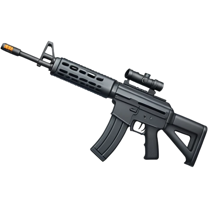 Combat assault rifle weapon emoji