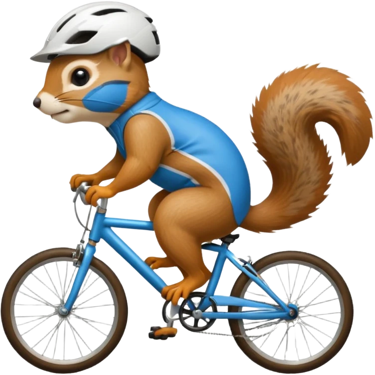 un écureuil cycliste emoji