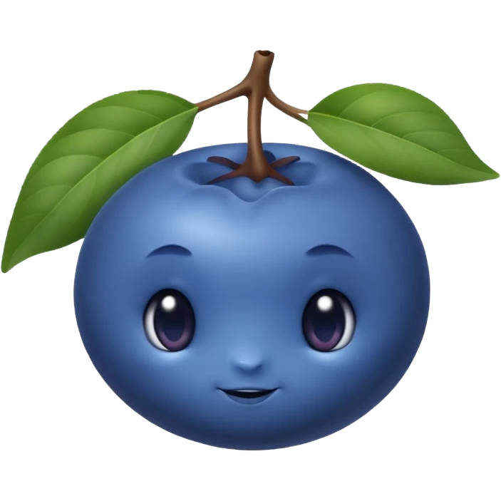 super realistic blueberry emoji