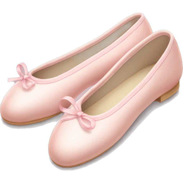 Pale pink ballet shoes emoji
