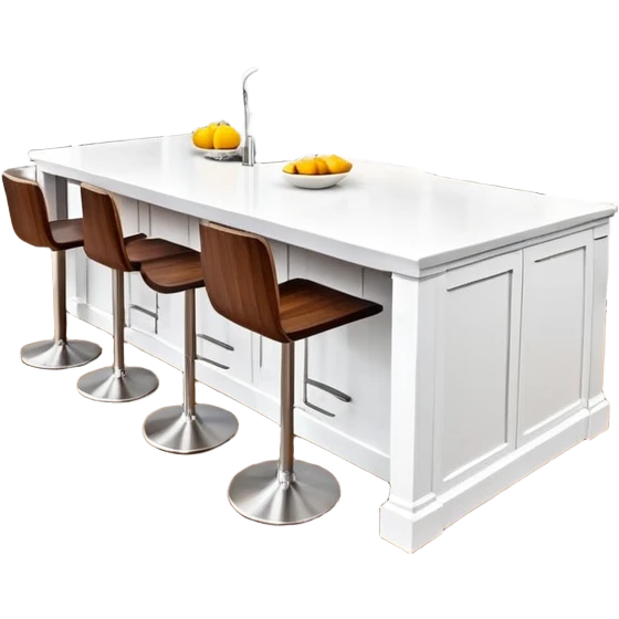 Modern kitchen with island and pendant lights emoji