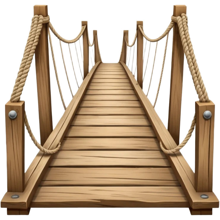 bridge made off rope and wood emoji
