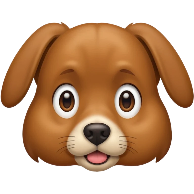 shocked dog face emoji