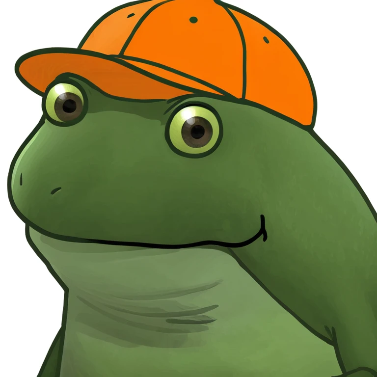 bufo with orange cap emoji