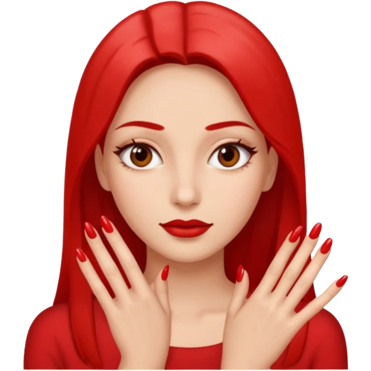 Baddie with nails emoji