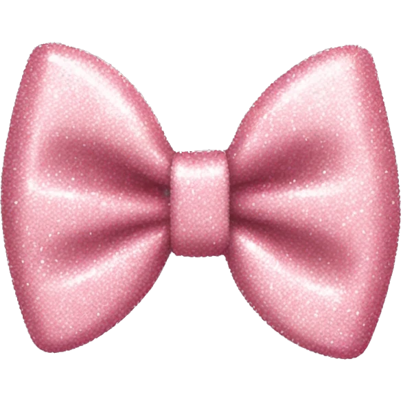 Light pink glitter bow  emoji