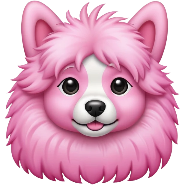 chien rose emoji