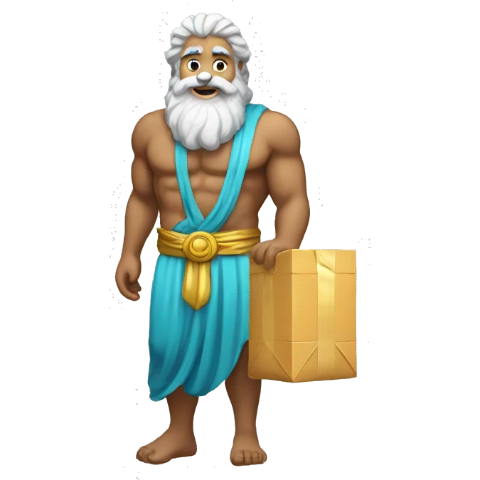 zeus with packages emoji
