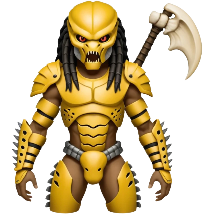 Predator from movie predator with bone armor emoji
