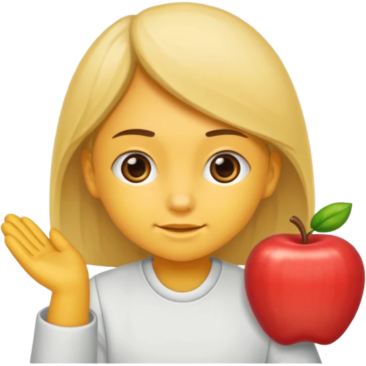 Девочка просит тетрадку в школе  emoji