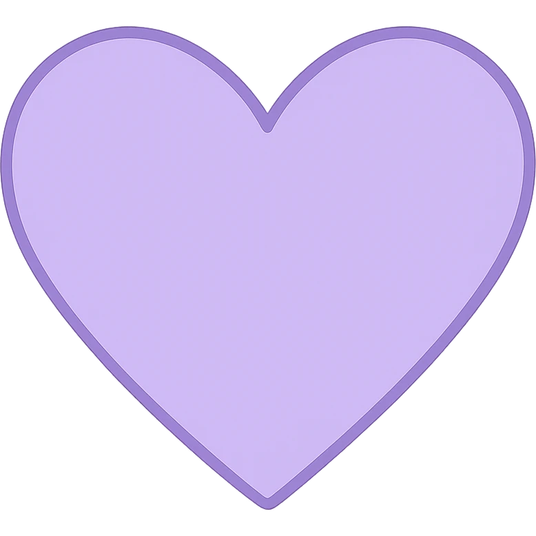 lila heart emoji