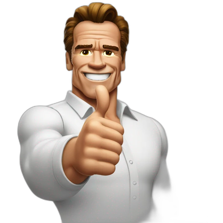 Arnold Schwarzenegger thumb up emoji