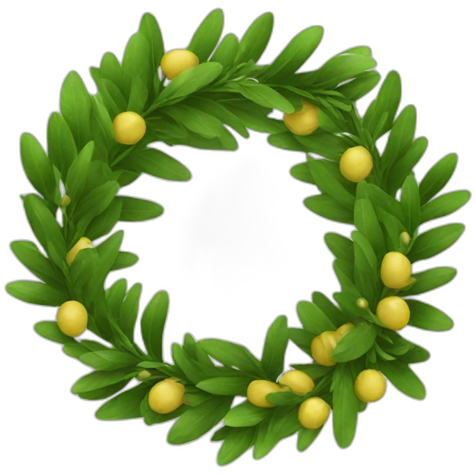 bay wreath emoji