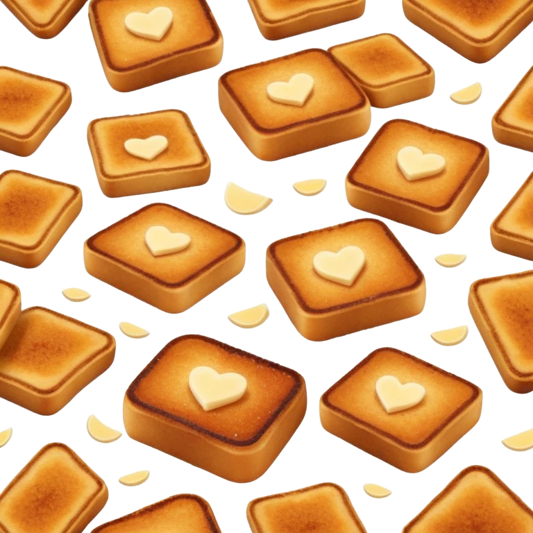 torrijas, Spanish Easter dessert, bread slices soaked in milk and honey, fried and topped with cinnamon sugar emoji