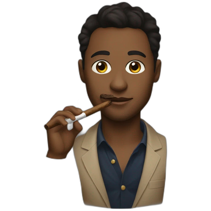 Tristan Tate, rich, smoking cigar, emoji
