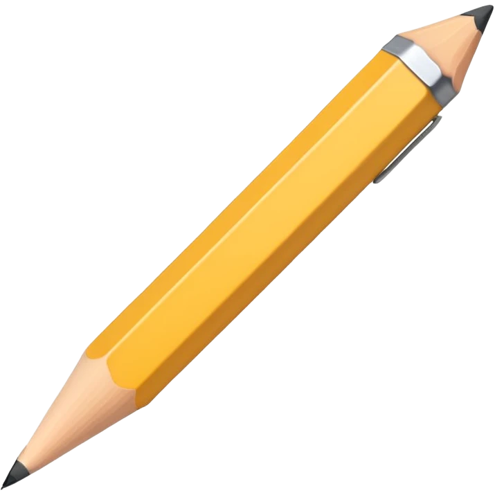 Apple white pencil emoji
