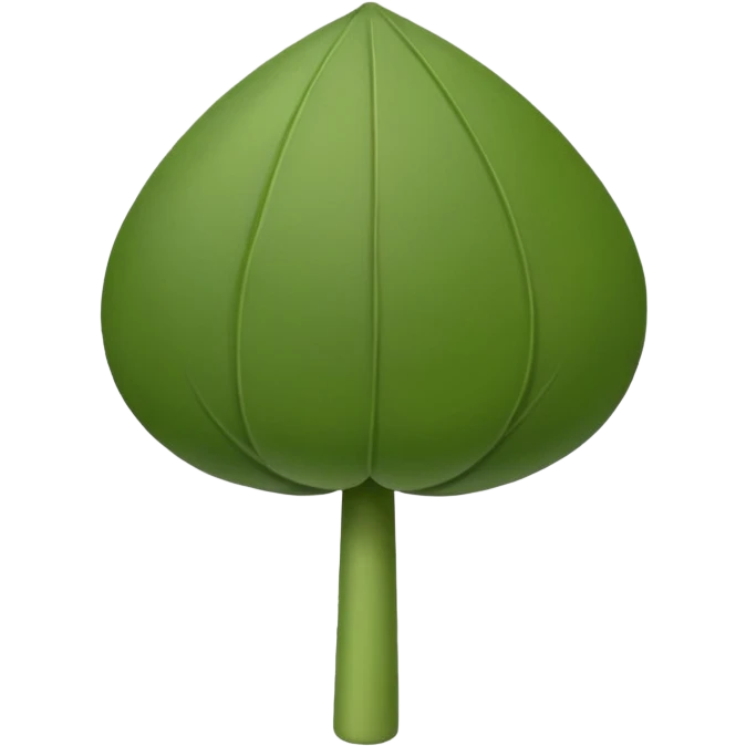 caper with a stem, simple, clear emoji