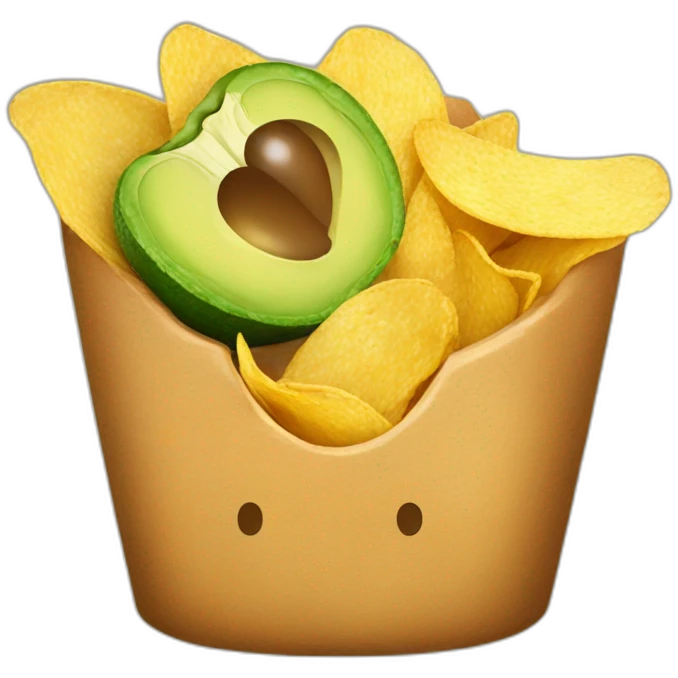 Chips and guacamole emoji