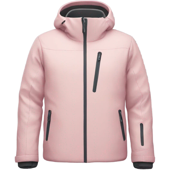 Ski jacket soft pink  emoji