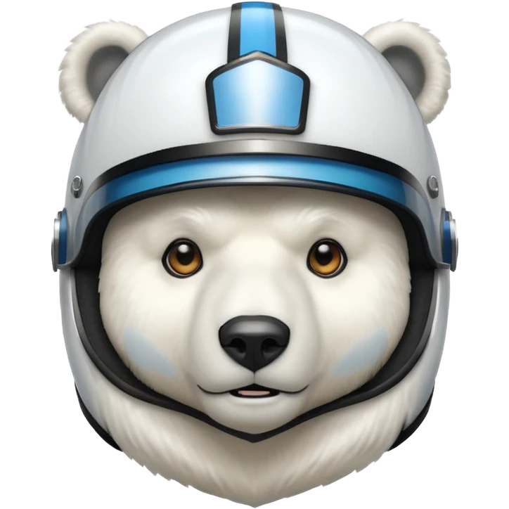 polar bear f1 driver  emoji