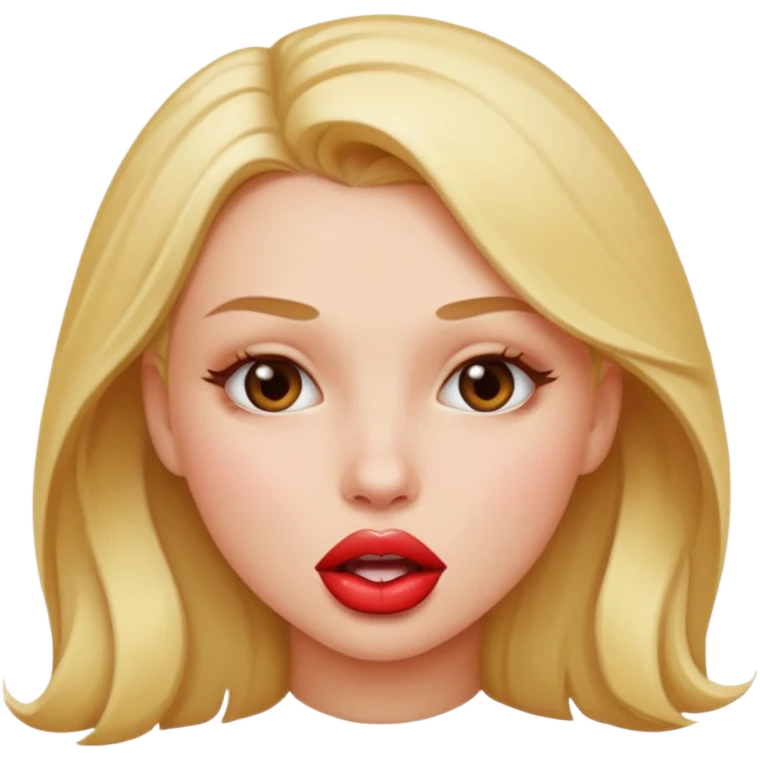 Sexy Girl lip biting emoji