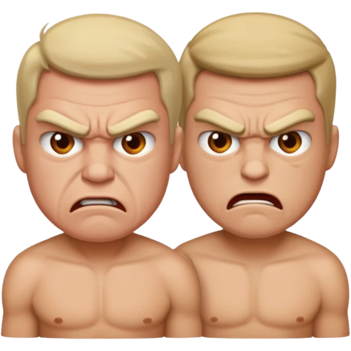 two men arguing emoji