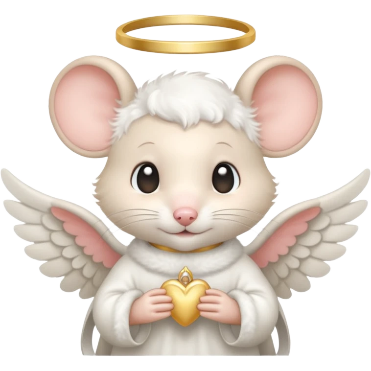 mouse angel emoji