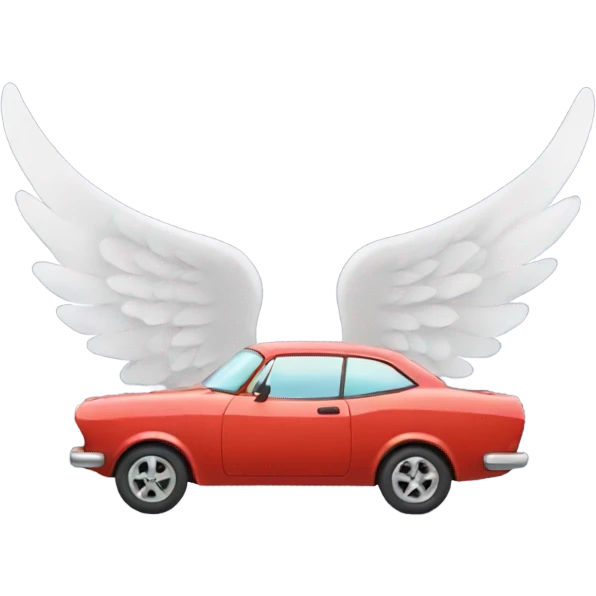 Car with wings emoji