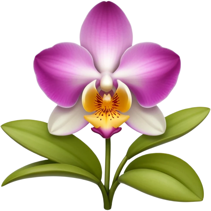 Orquídea blanca emoji