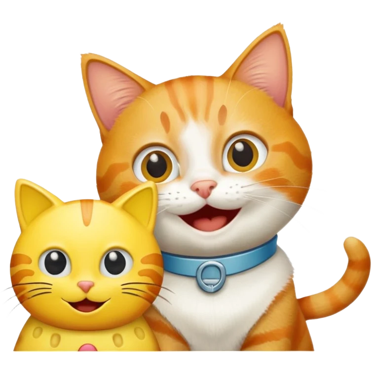 Gato con Bob esponja emoji