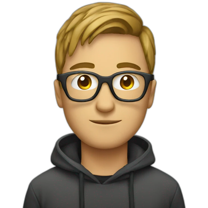 Hacker wearing glasses  emoji
