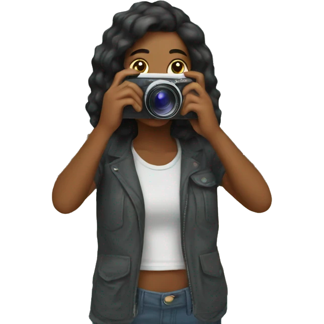 taking a picture of places emoji