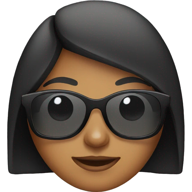Girl with sunglasses emoji