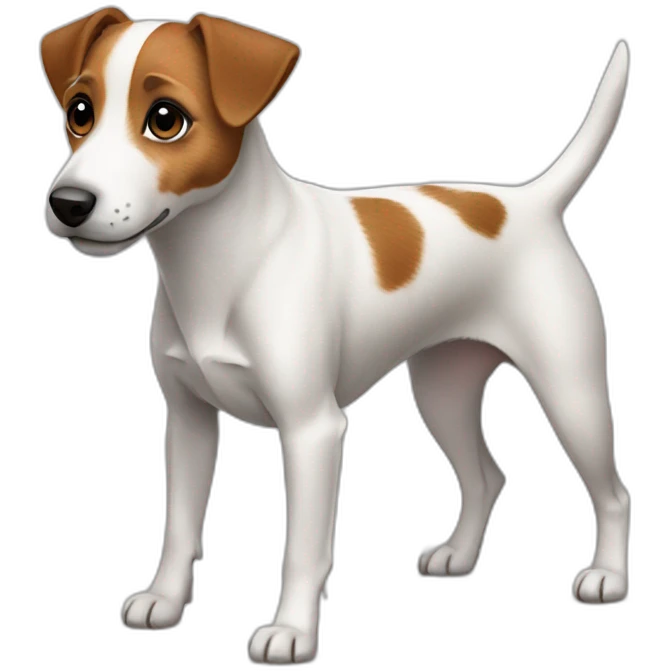 dog Jack Russell Terrier full body emoji
