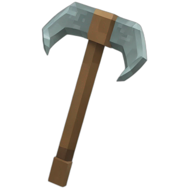 Minecraft pickaxe emoji